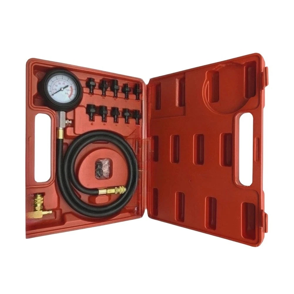 Oil Pressure Tester Kit for Universal Vehicles (Includes 10 Adapters)