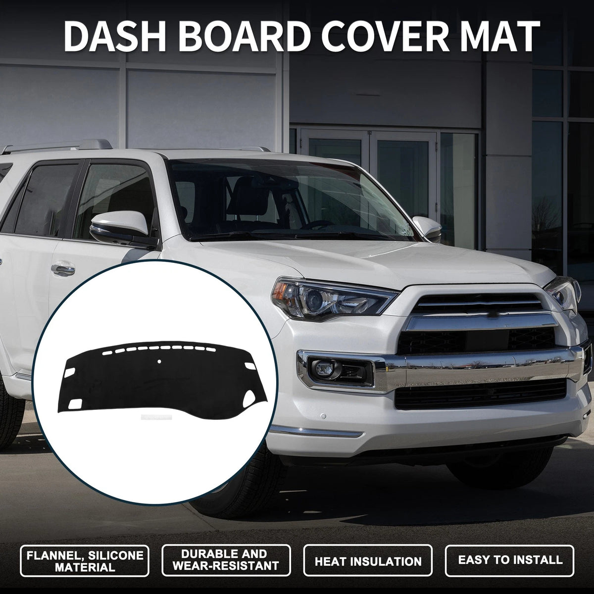 Dashboard Cover Mat for Honda Odyssey RC1 RC2 (2018–2022) Black