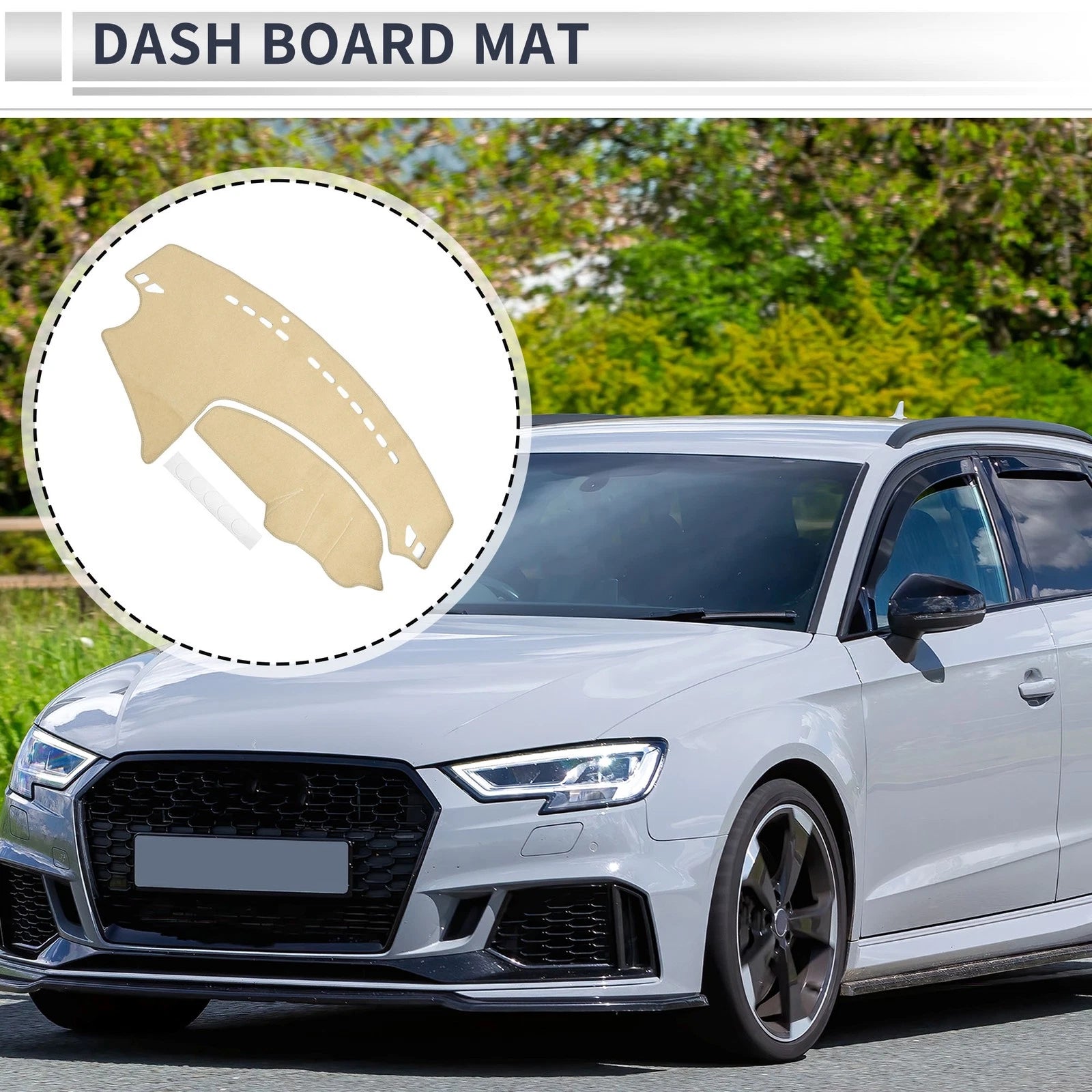 Dashboard Dash Cover Mat for Mazda 3 Axela 2009–2013 Sun Protector Beige