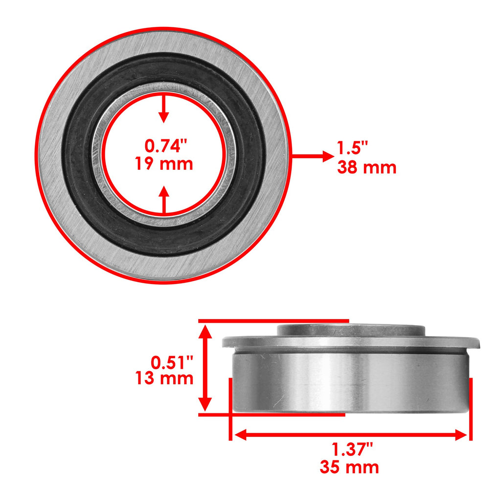 Front Wheel Bearing Bushing Kit Replacement for John Deere D170 (2010–2024)