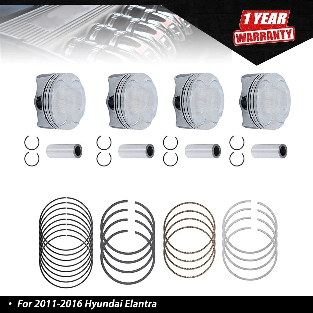 Piston & Piston Ring Set for Hyundai Elantra (2011–2016)