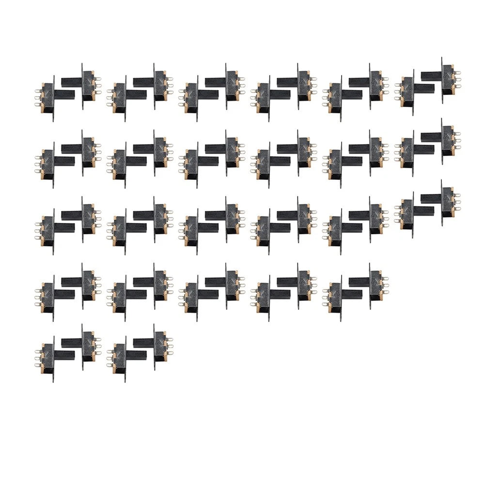50Pcs 8mm SPDT Vertical Slide Switch for PCB Panel