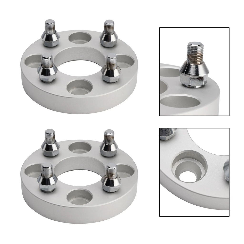 1 Inch Wheel Spacers Kit with Lug Nuts for Yamaha Club Car EZGO