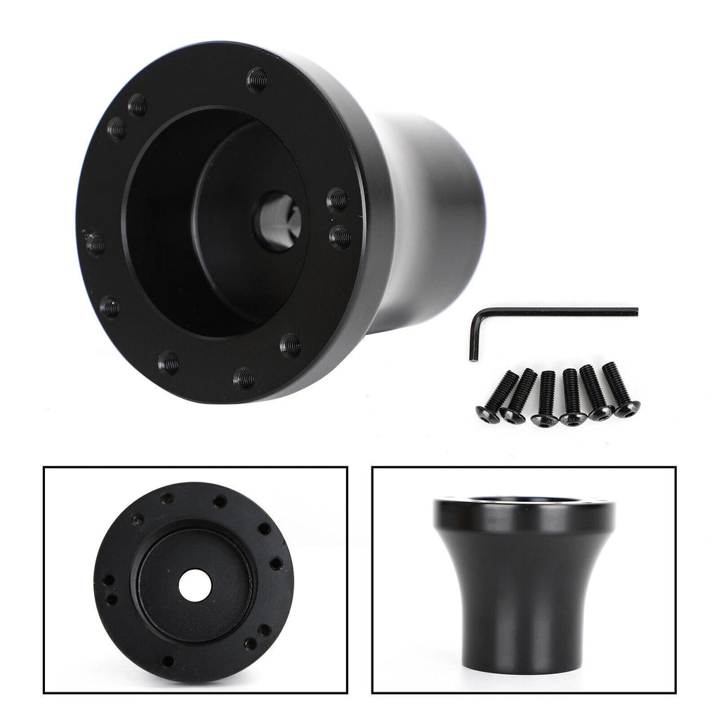 Aluminum Steering Wheel Adapter Hub for Club Car Precedent (Black)