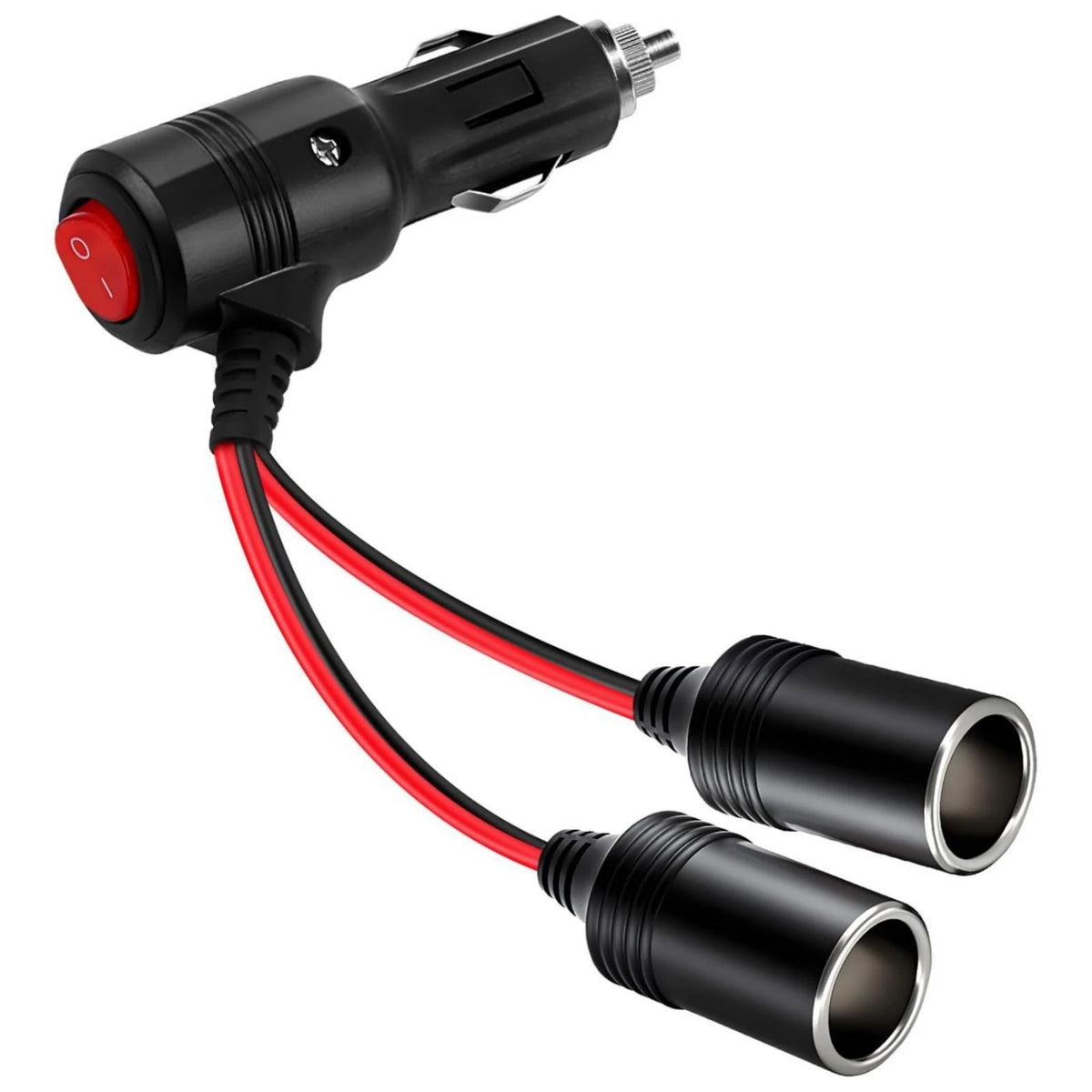 1PCS Universal Car Cigarette Lighter Splitter Adapter 9.8in/25cm