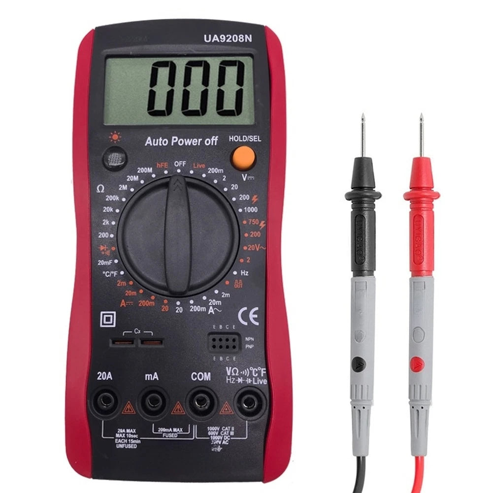 Digital Multimeter for Automotive Use - Large LCD Screen, Auto Power-off