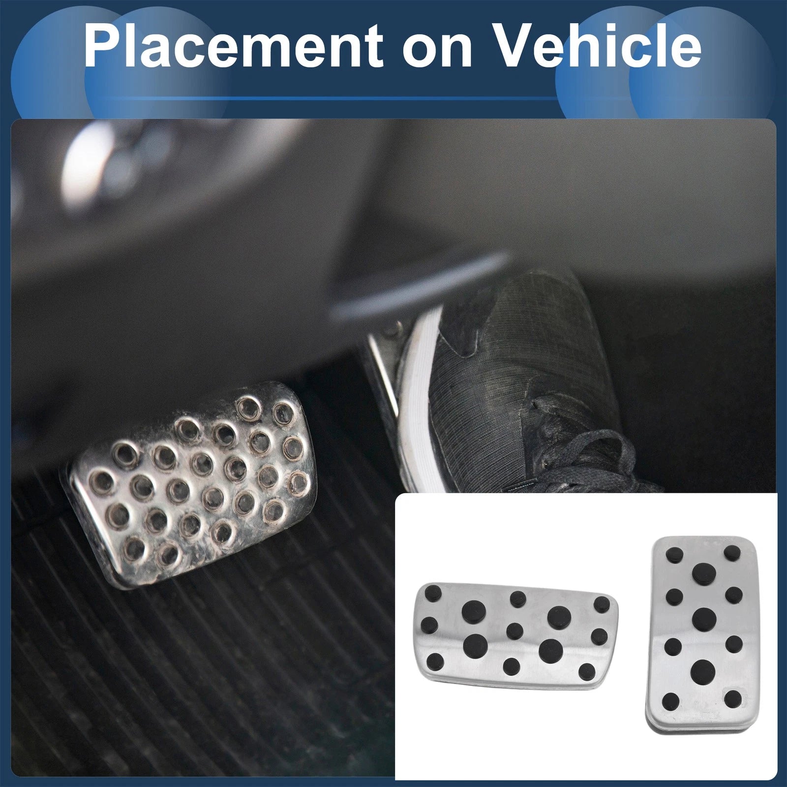 Automatic Footrest Pedals Cover Set for Subaru Legacy (2015–2019)