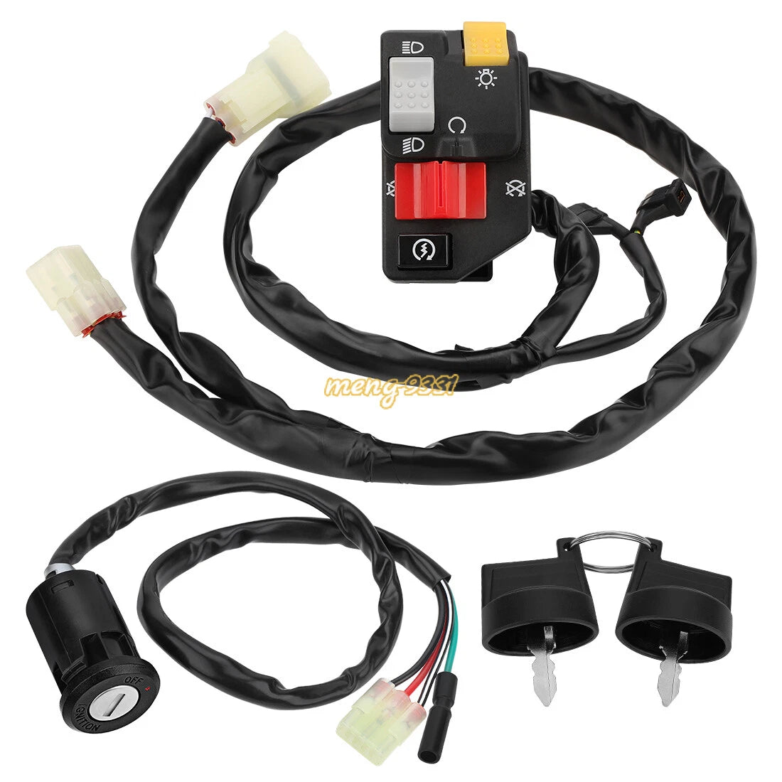 Handlebar Switch & Ignition Key Switch for Honda Sportrax 400 TRX400EX (1999–2004)