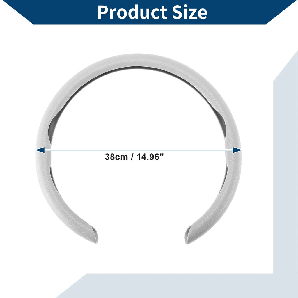 Rubber Steering Wheel Cover for Universal Fit (14.96")