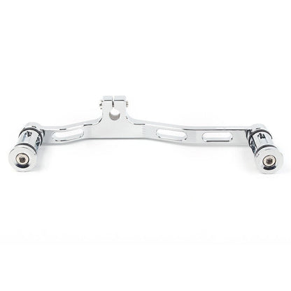 Slotted Gear Shifter Lever for Harley Dyna FXD (Mid-Control, Chrome)