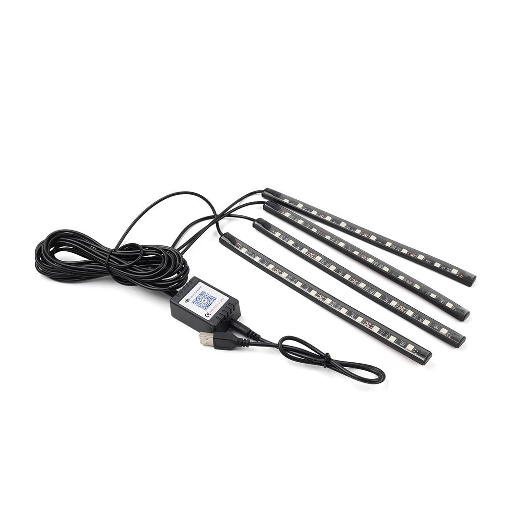 RGB Music VoiceControl Floor Atmosphere Light Decorative Foot Light GZ