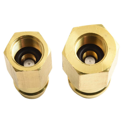 Set of 2 R134A Car Air Conditioner Adapters for Universal Use