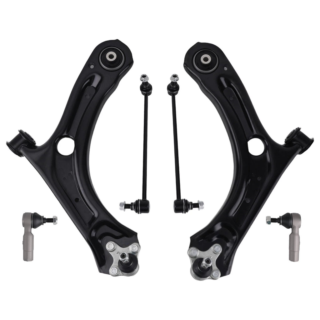 Front Lower Control Arm Tie Rods Sway Bar End Link for Volkswagen Passat Beetle (2012–2017)