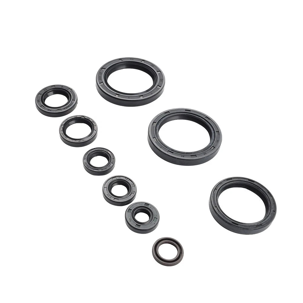 Complete Engine Oil Seal Kit Set 9pcs For Honda CRF450X 05-09/12-17