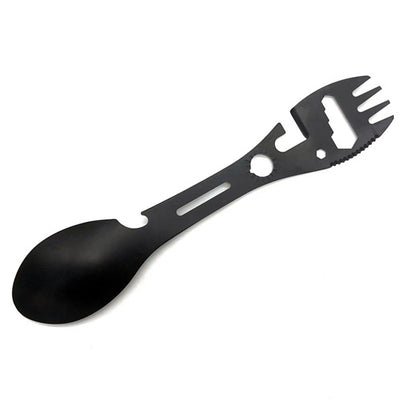 Compact Camping Tool Spoon Fork Opener for Outdoor Adventures