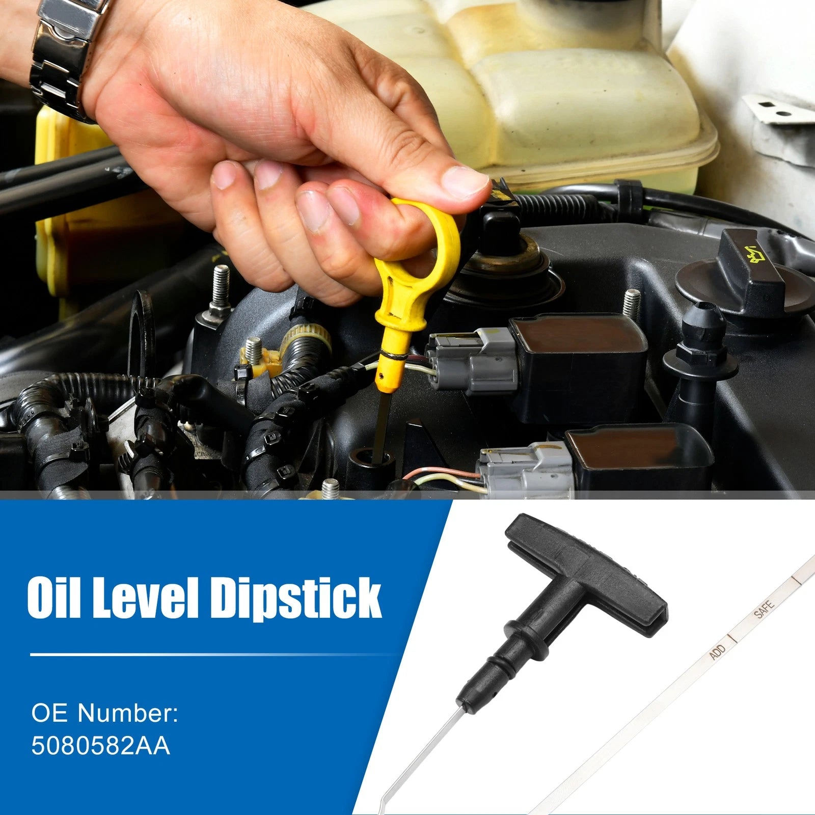 Engine Oil Level Indicator Dipstick for Dodge 2500 (2000–2002)