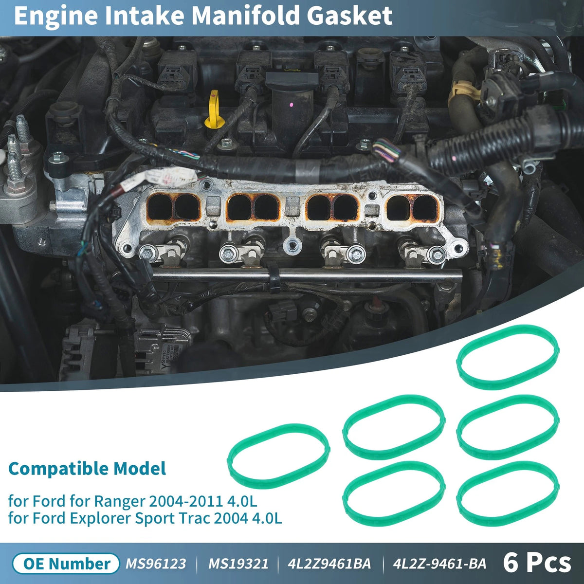 Intake Manifold Gasket for Ford Ranger (2004–2011) No.MS96123/4L2 Z9461BA