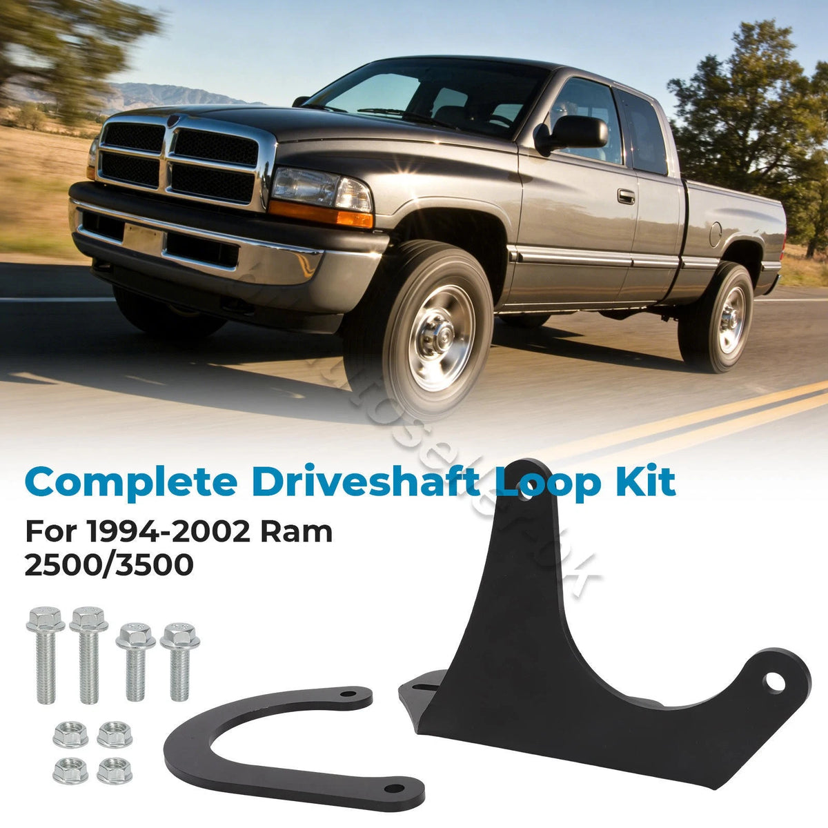 Front Driveshaft Loop Kit for Dodge Ram 2500/3500 (1994–2002) Steel Protection