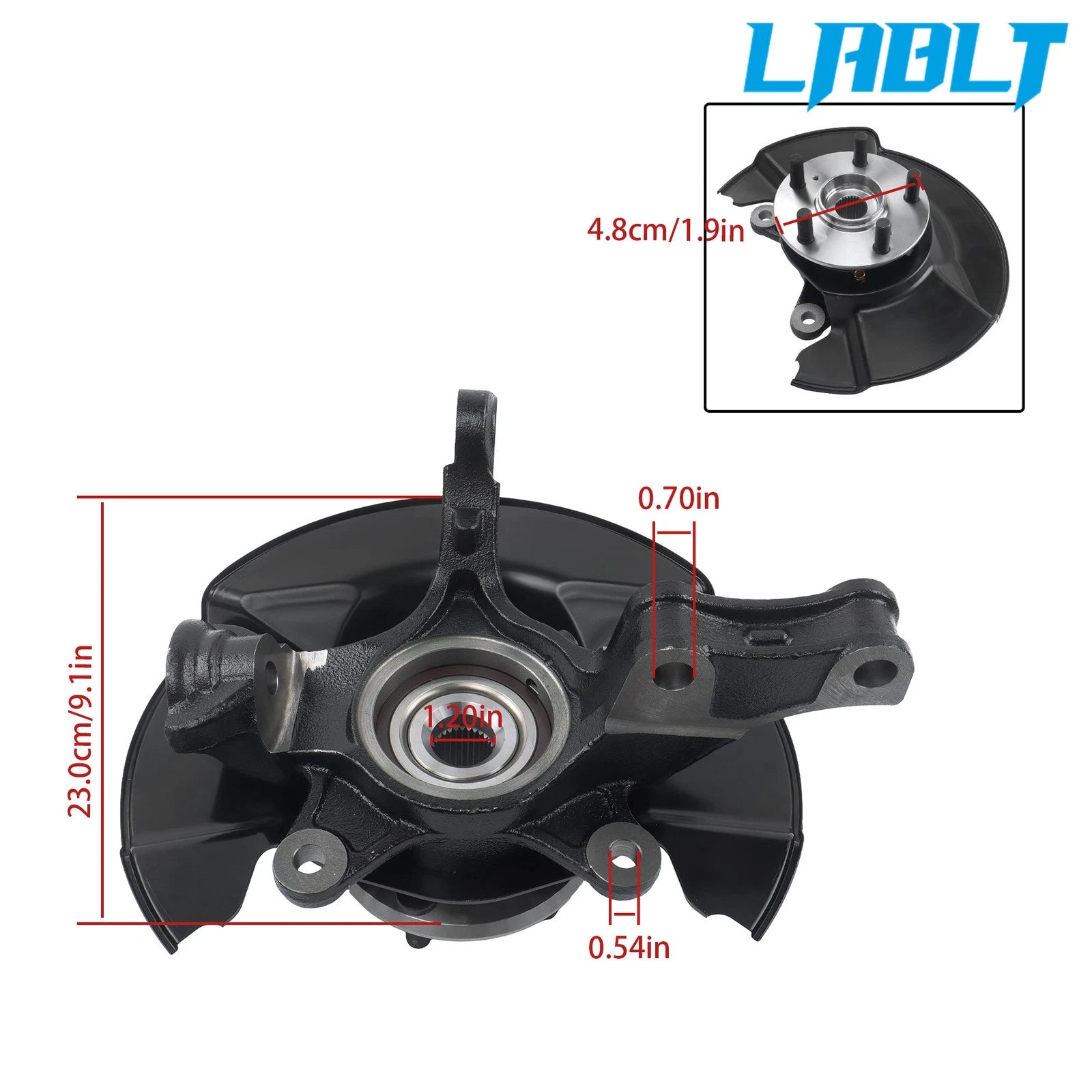 Steering Knuckle Assembly for Honda Ridgeline (2006–2014) Front Left 44300SJCA01