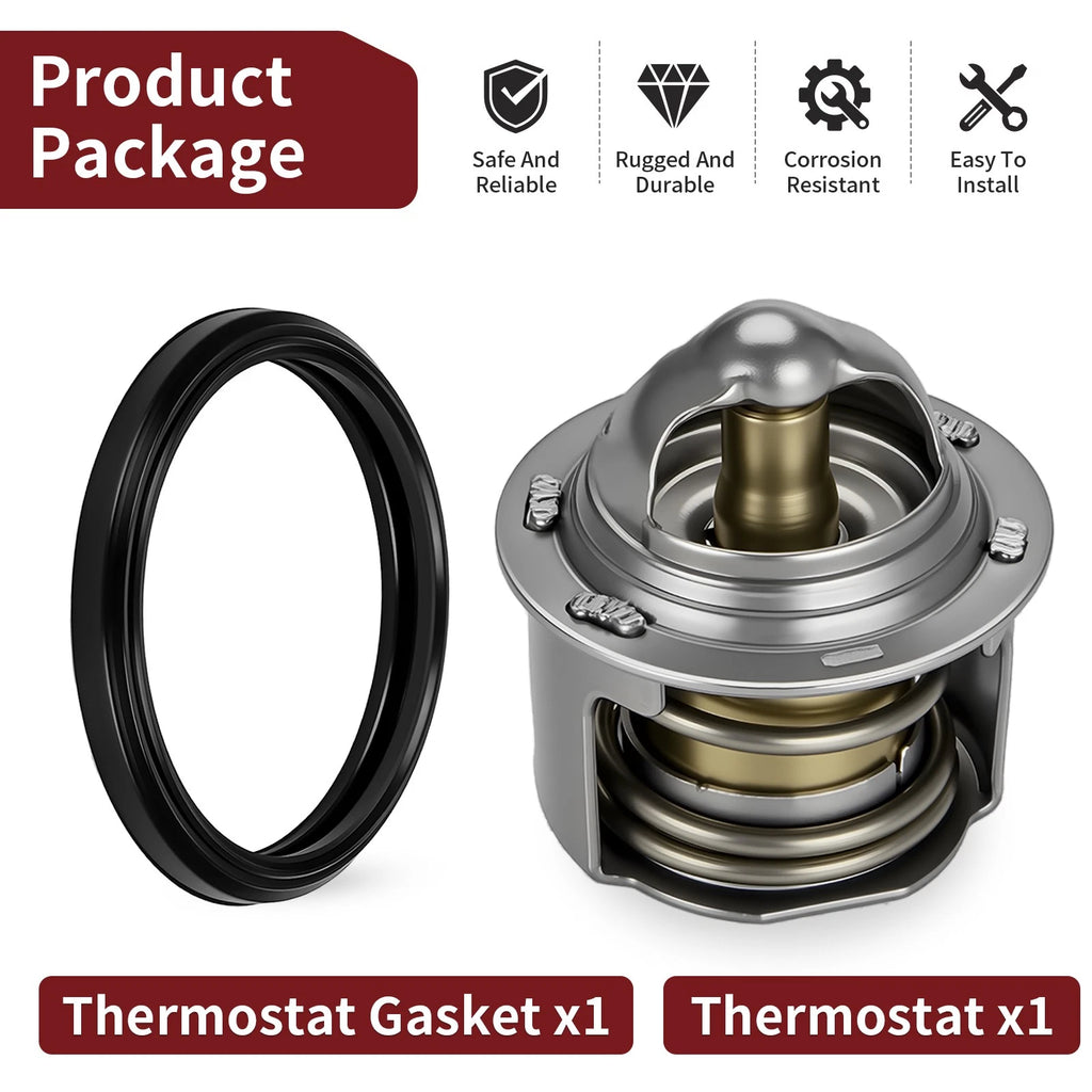 Thermostat + Gasket for Arctic Cat Alterra 550 570 700 TRV 550 (2014–2021) 0808-078 3413-012
