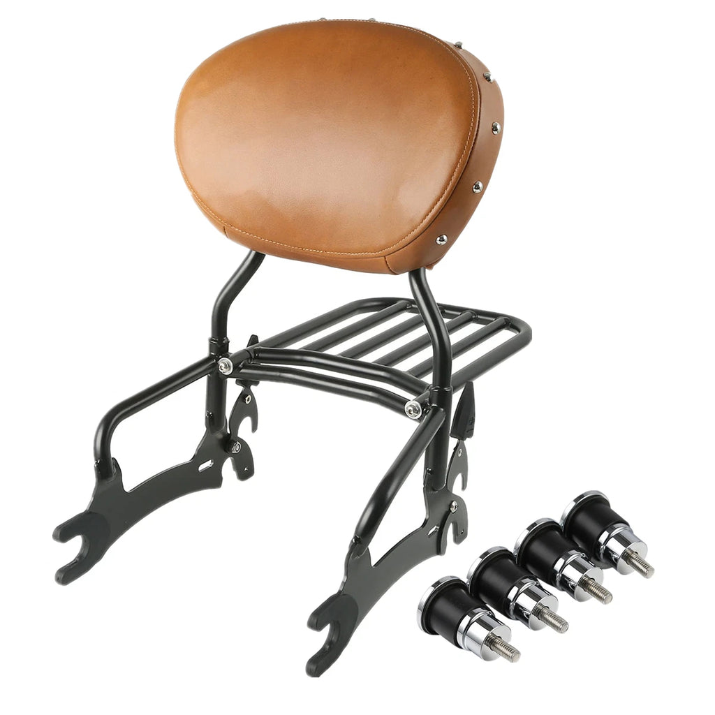 12" Backrest Sissy Bar Rack Mount Spools for Indian Chieftain (2016–2022)