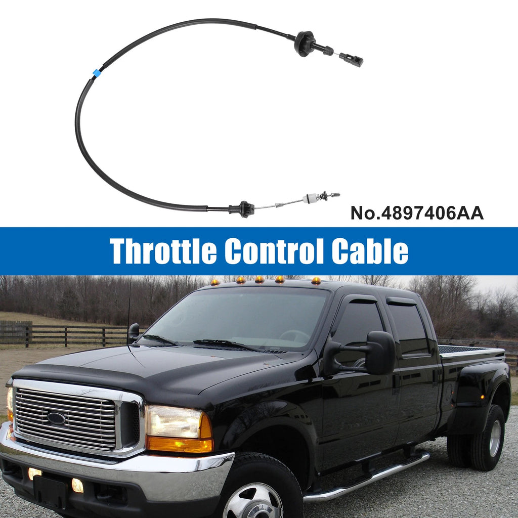 Throttle Body Accelerator Cable Replacement for Dodge Ram 2500 3500 (1994–1998)