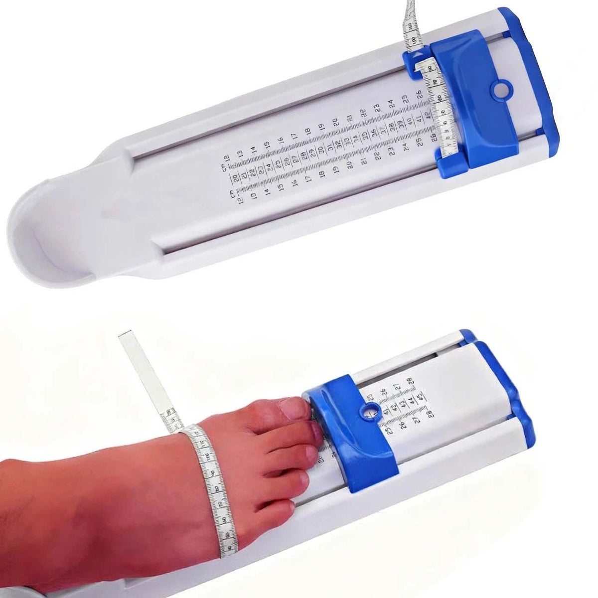 Shoe Size Measuring Ruler Tool Foot Gauge for Adults & Children (120-280mm)
