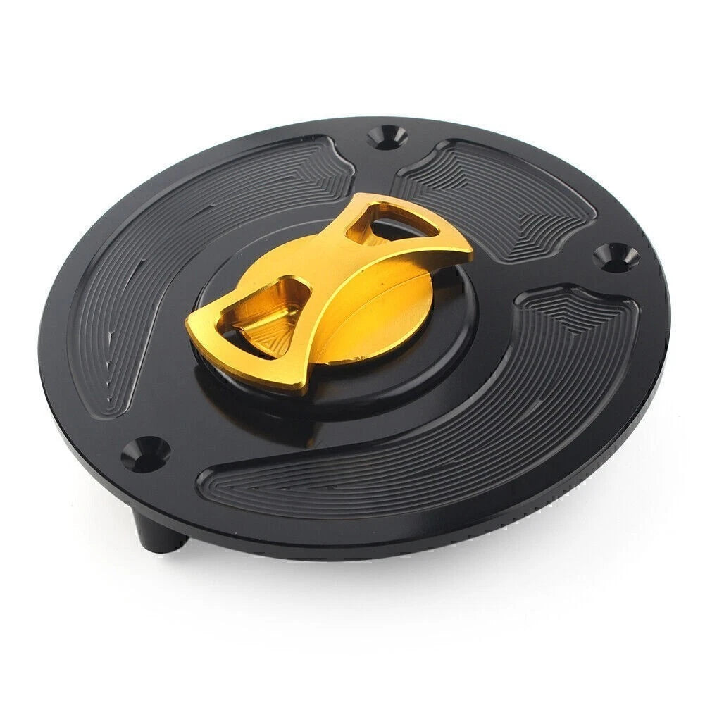 Keyless Gas Fuel Tank Cap Cover for Honda CBR1000RR Fireblade (2000–2019) - Yellow