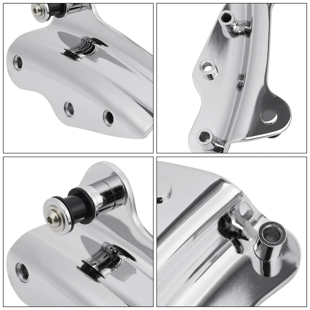 Chrome 4 Point Docking Hardware Kit for Harley Touring Electra Glide (2009–2013)