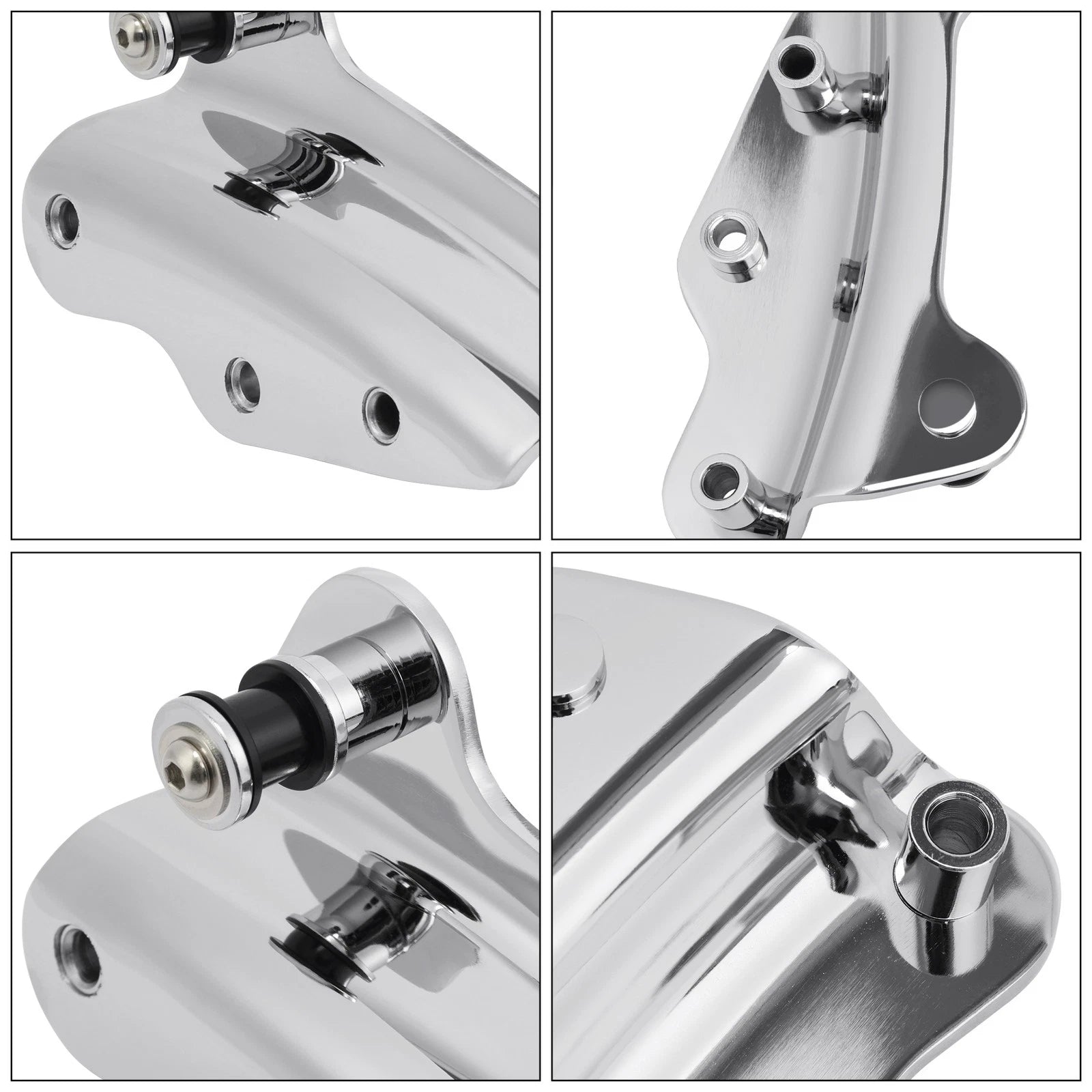 Chrome 4 Point Docking Hardware Kit for Harley Touring Electra Glide (2009–2013)