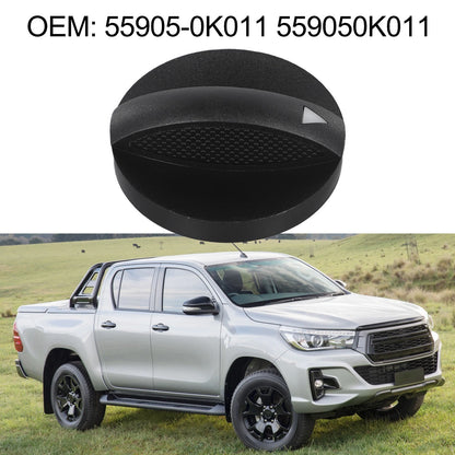 Air Conditioner Control Switch Knob for Toyota Hilux (Black ABS)