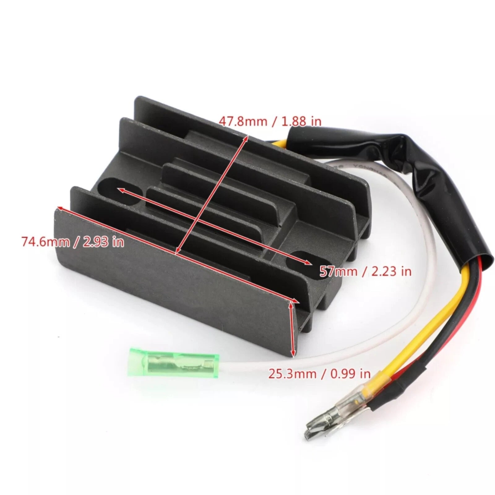 4-Wire Regulator Rectifier for Suzuki Outboard DF4A DF5 DF6A DF9.9 DF15A DF20A (1990–2023)