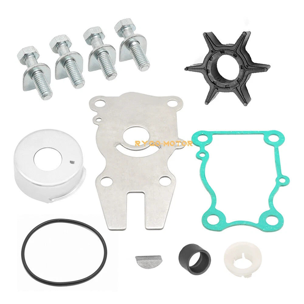 Water Pump Impeller Repair Kit for Yamaha 40HP/50/60HP Outboard (1990–2023) #63D-W0078-01-00