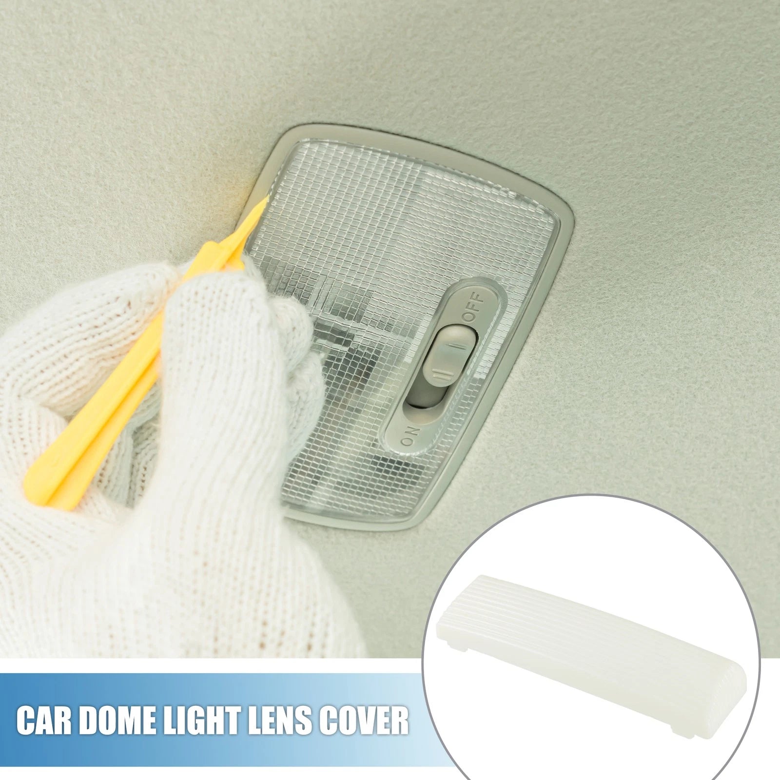 Dome Lamp Lens Inside Cab Light Replacement for Chevy Impala (1959–1964) White
