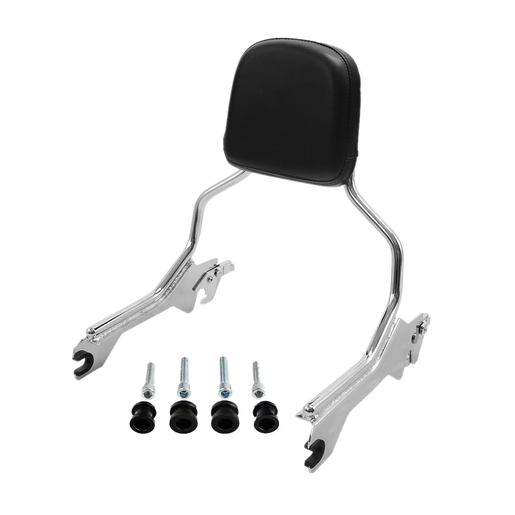 Chrome Sissy Bar Pad Docking Hardware for Harley Softail Fat Boy (2018–2026)