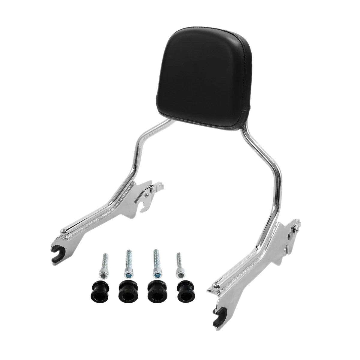 Chrome Sissy Bar Pad Docking Hardware for Harley Softail Fat Boy (2018–2026)