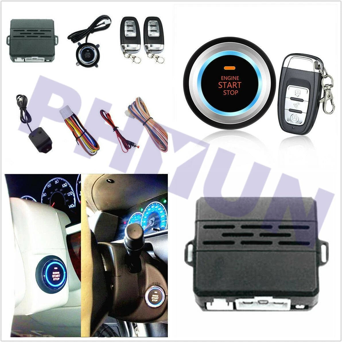 Remote Start/Lock System for - Main Harness & Start Button Kit