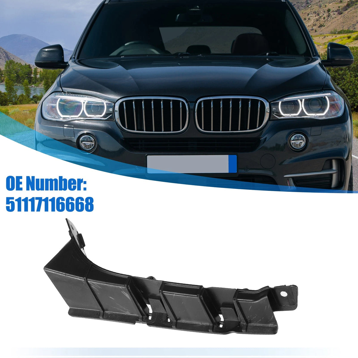 Front Right Bumper Mounting Support Bracket for BMW X5 E53 (2000–2006)