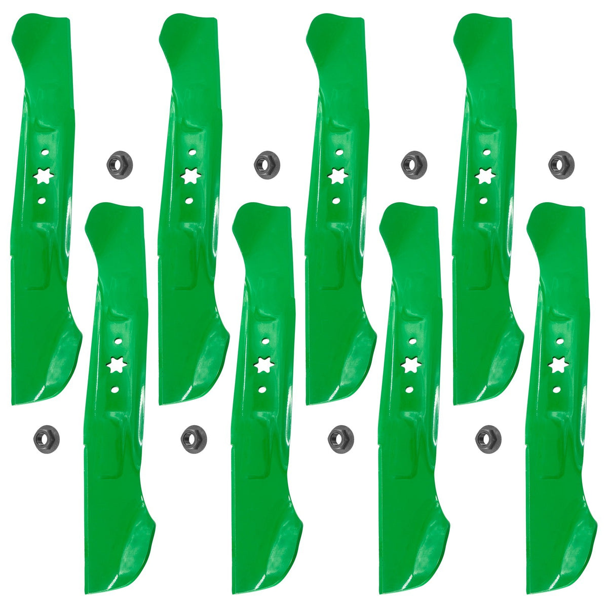Deck Blades with Nuts for Cub Cadet LTX1045 LTX1046 RZTS46 RZTL46 (46") (2016–2021)