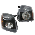 Headlight Assembly for GMC Yukon XL (2007–2014) LH/RH Halogen Black Clear