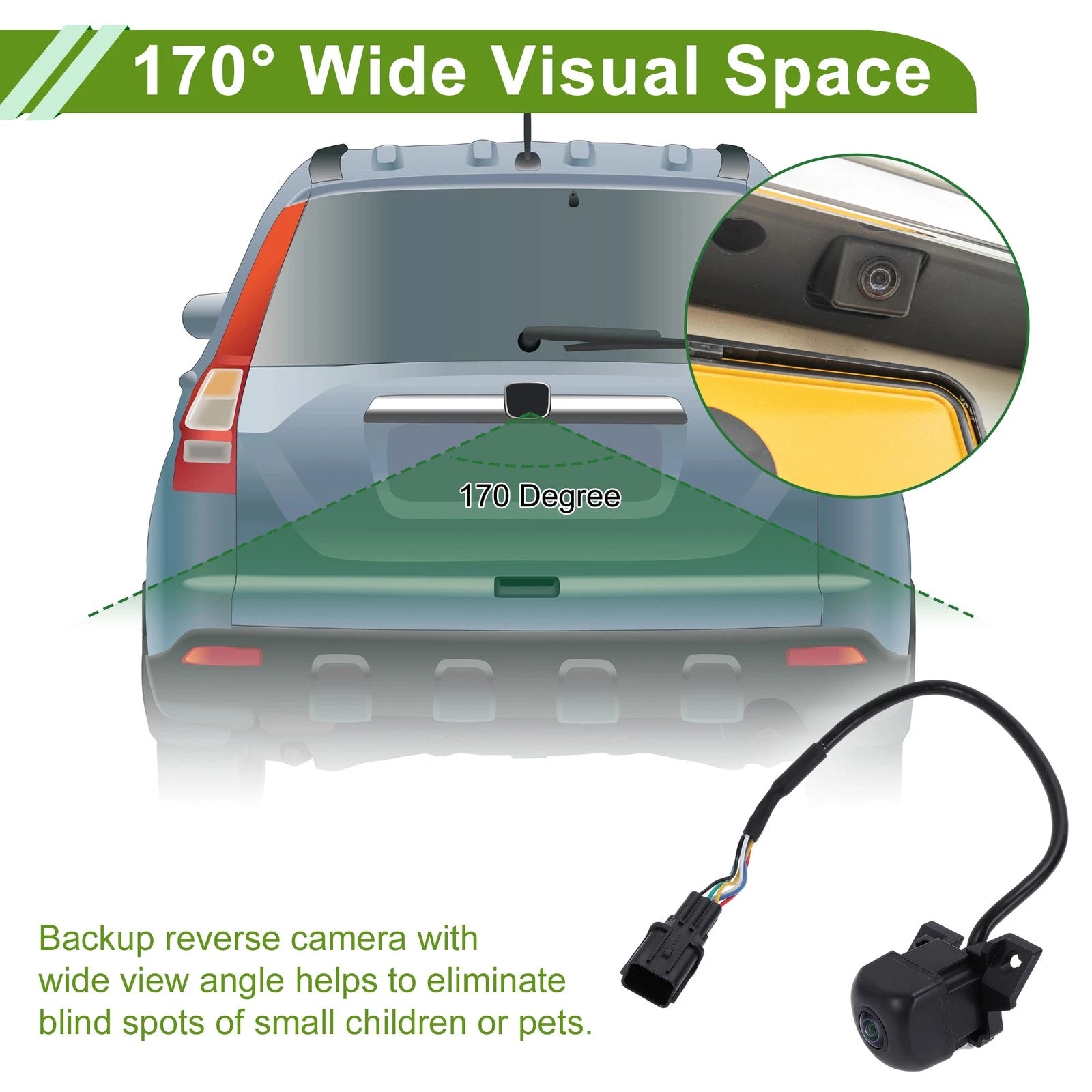 Rear View Backup Camera OEM Replacement for Hyundai Santa Fe (2019–2024)