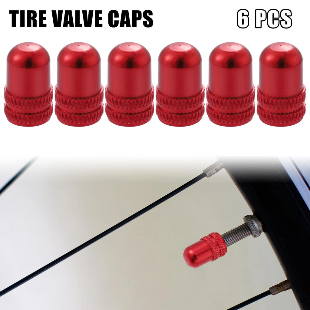 6 Pcs Universal Tire Valve Caps for American Valve Bicycle Car (2000–2025)