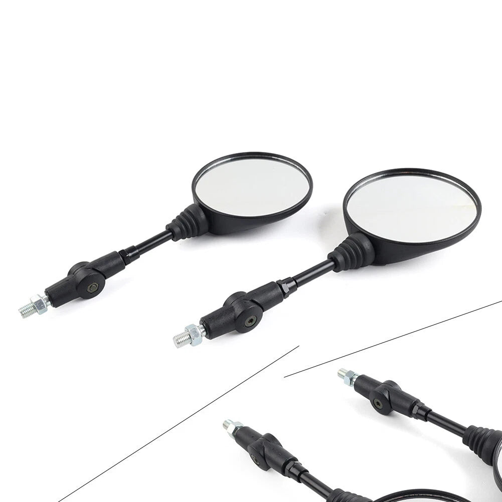 Universal Motorcycle Side Rear Rearview Mirrors Folding Mirror 10mm Dirtbike