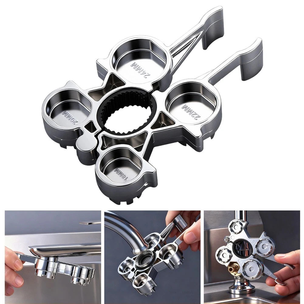 12-in-1 Multi-Purpose Faucet Wrench for Sinks