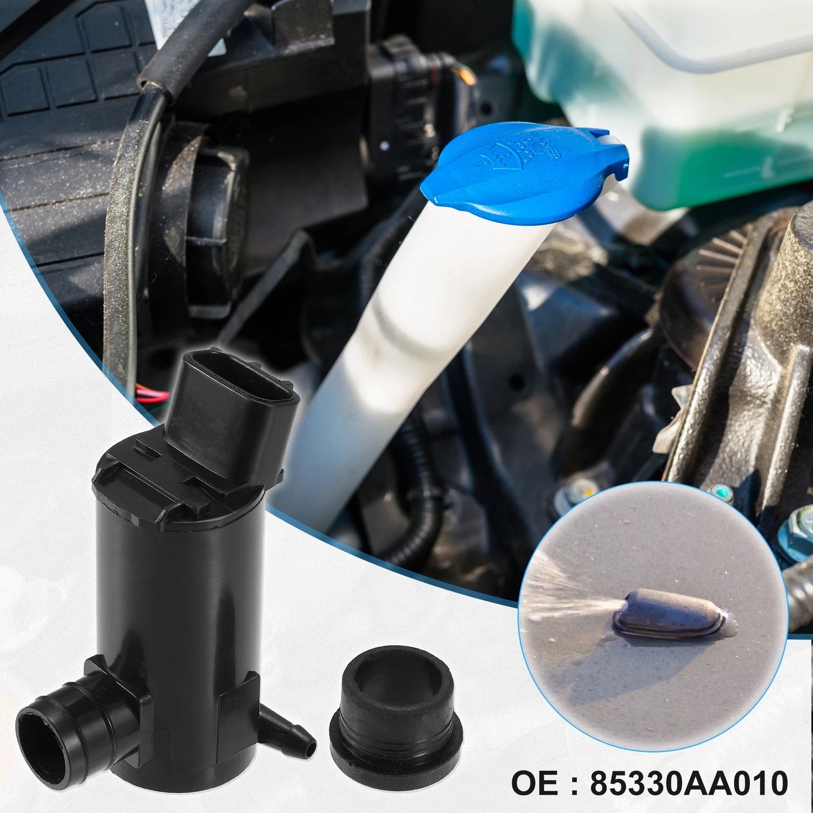 Windshield Washer Pump Replacement for Toyota Camry (1997–2006)