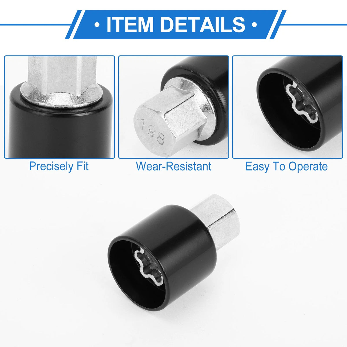 Wheel Lock Lug Nut with Antitheft Screw Removal Key for Vauxhall Opel (1980–2023)