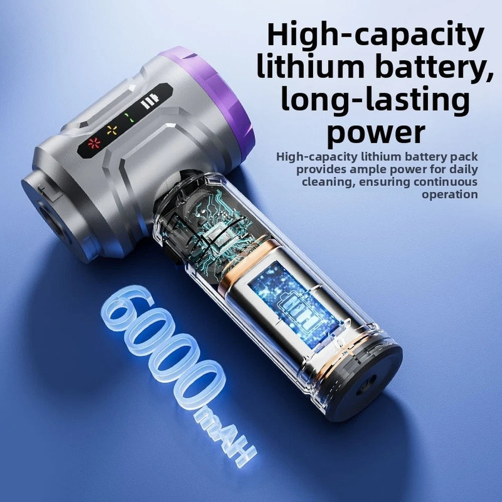 Portable Wireless Car Vacuum Cleaner with Blower Function for All Vehicles
