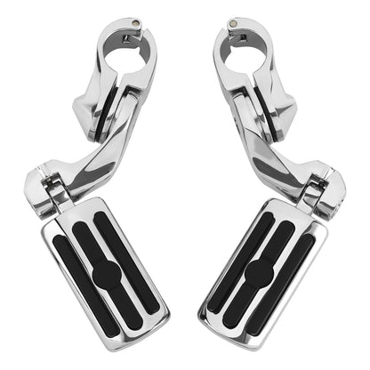 Chrome Adjustable Highway Short Mount Foot Pegs for Harley Sportster