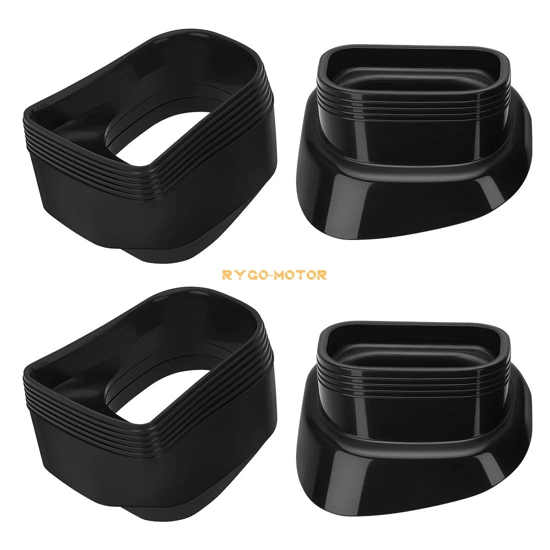 Set of 4 Ram Air Intake Duct Rubber Boots for Suzuki GSXR GSX-R 600 750 (1996–2000)