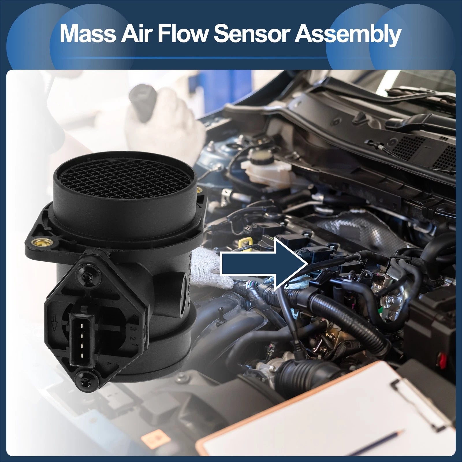 Mass Air Flow Sensor Assembly No. 46411675 for Fiat Brava (1995–2001)